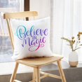 thumbnail image 5 of LALILO Throw Pillow Covers Magic Quote Greeting Card Invitation Cushion Cover 18" x 18", 2 Pack, 5 of 6