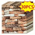 thumbnail image 1 of 20/30/40//50pcs 3D Wall Tile Sticker, Foam Brick Self-Adhesive Anti-Collision Sticker,, 1 of 5