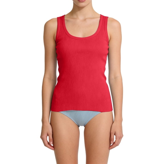 Tank Tops for Women U Neck Ribbed Basic Sleeveless Layering Tops