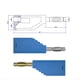 thumbnail image 4 of 10 Unids/Set Conector J.10054 4mm Enchufe Apilable Conector Tipo Banana Conector Frontal Enchufes Multifunción, Negro, 4 of 5