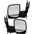 thumbnail image 4 of For 02-08 Econoline Van Rear View Mirror Manual Fold Black w/Dual Glass PAIR SET, 4 of 5