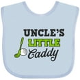 thumbnail image 3 of Inktastic Uncles Little Caddy with Golf Club and Ball Boys or Girls Baby Bib, 3 of 4