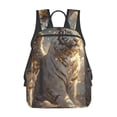 thumbnail image 1 of Disketp Golden White Tiger Mochila Ligera e Impermeable, Mochila de Día Resistente para Viajes, Senderismo y Uso Diario para Hombre y Mujer, 1 of 7