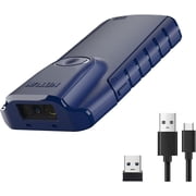 NETUM Bluetooth 2D Barcode Scanner, 3-in-1 Wireless Portable QR Bar Code Reader Work with Tablet Smart Phone for Warehouse Inventory POS-E950 (Blue)