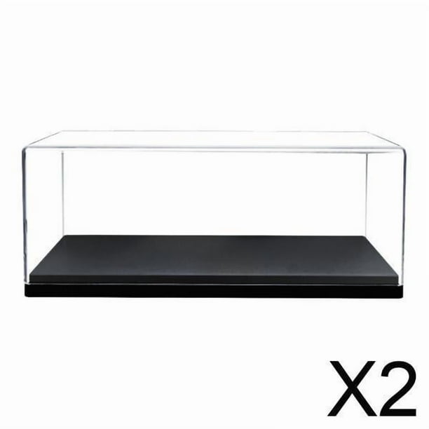 Vitrina Acrílica Para Maquetas De Coches (2 Unidades) Para Recuerdos Y Cosméticos De Vehículos A Escala 1/43