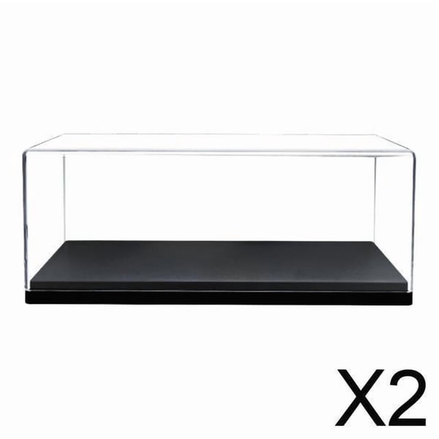 Vitrina Acrílica Para Maquetas De Coches (2 Unidades) Para Recuerdos Y Cosméticos De Vehículos A Escala 1/43