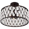 thumbnail image 4 of Quoizel Alexandria Large Semi Flush Mount in Palladian Bronze, 4 of 5