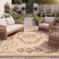 thumbnail image 3 of Safavieh Courtyard Elena Oriental Indoor/Outdoor Area Rug, Natural/Brown, 6'7" x 9'6", 3 of 10