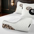 thumbnail image 4 of Erosebridal 8 Ball Twin Quilt Set Onyx Cream Twin Coverlet Set, Onyx Cream 2 Pieces 1 Bedspread and 1 Pillowcase, 4 of 7