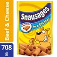 thumbnail image 1 of Snausages In a Blanket Beef & Cheese Flavour Dog Treats, 1 of 4
