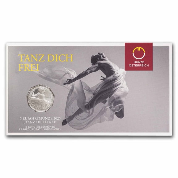 2025 Austria Silver €5 New Year's: Dance Away