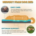 thumbnail image 2 of Orthopedic Big Dog Beds for Extra Large Dogs, XXL Memory Foam Washable Dog Bed with Waterproof Liner and Cooling Gel Mattress, Comfy Dog Crate Pad Fits up to 150 lbs Pets, 2 of 10