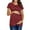 Red, variant on Women's O-Neck Printing Loose Fashion Short Sleeve Maternity Clothes Tops