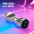 thumbnail image 5 of Electric Scooter with Bluetooth Speakers, Hover Off Road Board Electric Scooter with LED Lights & 400W Motor, Kids Scooter with 9MPH Max Speed, Tcdjtc Self-Balance Scooter for Kids, 5 of 8