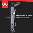 thumbnail image 3 of Sistema de torre de panel de ducha Led de acero inoxidable Plateado, 3 of 3