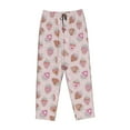 thumbnail image 4 of Xecao Strawberry Cake Women's Straight Lounge Pajama Pants: The Epitome of Relaxed Sleepwear, 4 of 9