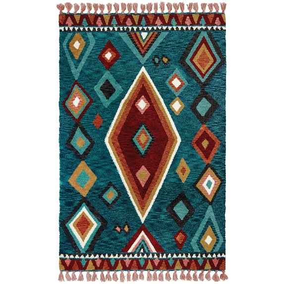 Sphinx Madison Area Rug 61402 Blue Blocks Cubes 10' x 13' Rectangle