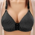 thumbnail image 2 of Kaemgyyd Women’s Plus Size Everyday Bras Cute Polka Dot Adjustable Strap Front Closure Bras Full Coverage Padded No Underwire Support Bra, 2 of 3