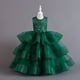 thumbnail image 5 of Vestido de malla para niña, vestido de princesa, vestido de noche de alta gama para cumpleaños de niña de flores, 5 of 6