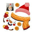 thumbnail image 1 of Christmas Wall Decals Removable Snowman Toilet Lid Sticker for Bathroom Holiday Decor, 1 of 5