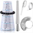 thumbnail image 1 of Kit de 5 Herramientas de Medición para Anillos, de Anillo de EE. UU. 0-13, Mandril Ajustable para Pulseras de 5-9 Pulgadas, Medidor de Muñeca para Joyería., 1 of 5