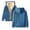 Blue-B, variant on Plain Basic Fleece Lined Zip Up Hoodies for Women Winter Long Sleeve Thick Hooded Sweatshirt with Pockets Jacket Coat