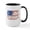 White/Black Inside, variant on CafePress - Line Dance Line Dancing American Flag USA Gif Mugs - 15 oz Ceramic Large White Novelty Mug