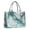 Green Gray Marble, variant on Large Capacity Tote Bag,Teal Gold Marble Pattern Handbag Fashion Luxury Tote Bag,15.7"x13"x 5.1" Inches,Laptop Compatible