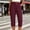 Red, variant on BUIGTTKLOP Cargo Capri Pants for Women High Waisted Outdoor Hiking Capris Pull on Straight Leg Summer Cropped Pants
