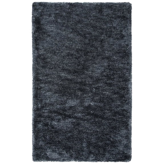 Alora Decor Oregon 5'x7'6" Solid Shag Charcoal/Tone on Tone Tufted Area Rug