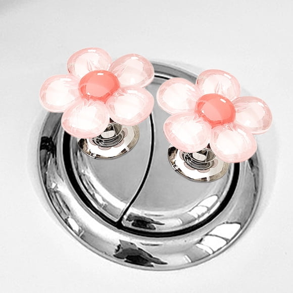 RKSTN chamber pot button Cute Flower Toilet Button Nail Art Special Bathroom Tank Open Gate Pushbutton Universal Toilet Pushbutton