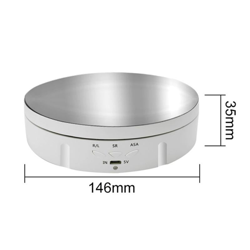 Details about   35cm Electric Rotating Display Stand Photography Turntable Jewelry Model Holder 