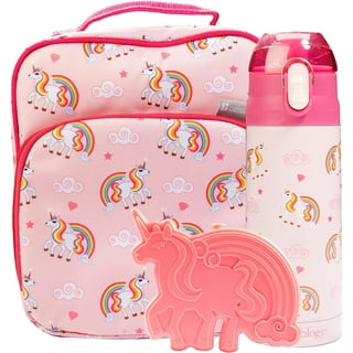 Unicorn Snack Box with Ice Pack, 6 x 6 x 2.5 inches, Mardel