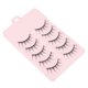 thumbnail image 5 of unbranded 5Pares Pestañas Postizas De Plumas Negras Para Maquillaje Y De Ojos, 5 of 8