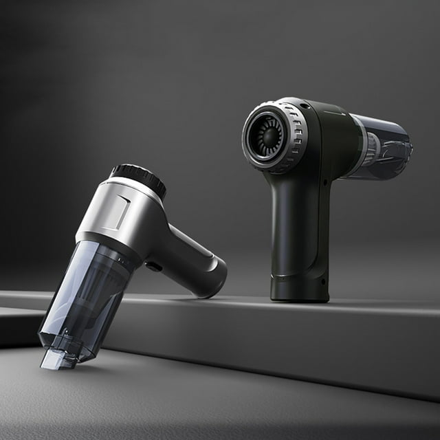Aspiradora de coche inalámbrica de mano | Potente succión de 11000Pa con soplador | Portátil recargable USB 4000mAh | Uso dual húmedo y seco | Limpiador multi-superficie para hogar, oficina y coche
