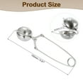 thumbnail image 2 of 1 Pcs Teapot Snap Tea Ball Infuser, Tea Strainer, Silver, 2 of 7
