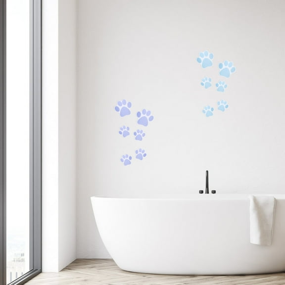 FELTECHELECTR 6Pcs Brown Anti Slip Stickers PEVA for Bath Tub and Shower Floors