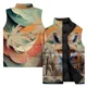 thumbnail image 3 of Chaleco frío con estampado de cuervos y gatos para hombre, tendencia de personalidad, chalecos para hombre cómodos y versátiles, chaquetas de invierno para hombre, ropa genial, 3 of 4