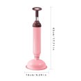 thumbnail image 2 of Desatascador De Inodoros Limpiador de alta presión de draga de alcantarillado de émbolo para inodoros manuales para baño (rosa) Hugtrwg Libre de BPA, 2 of 6