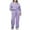Purple, variant on Efsteb Women's Sweatsuits Set V Neck Long Sleeve Pullover Sweatshirt and Jogging Pants Sweatsuit Two Piece Outfits (Black,XXL)