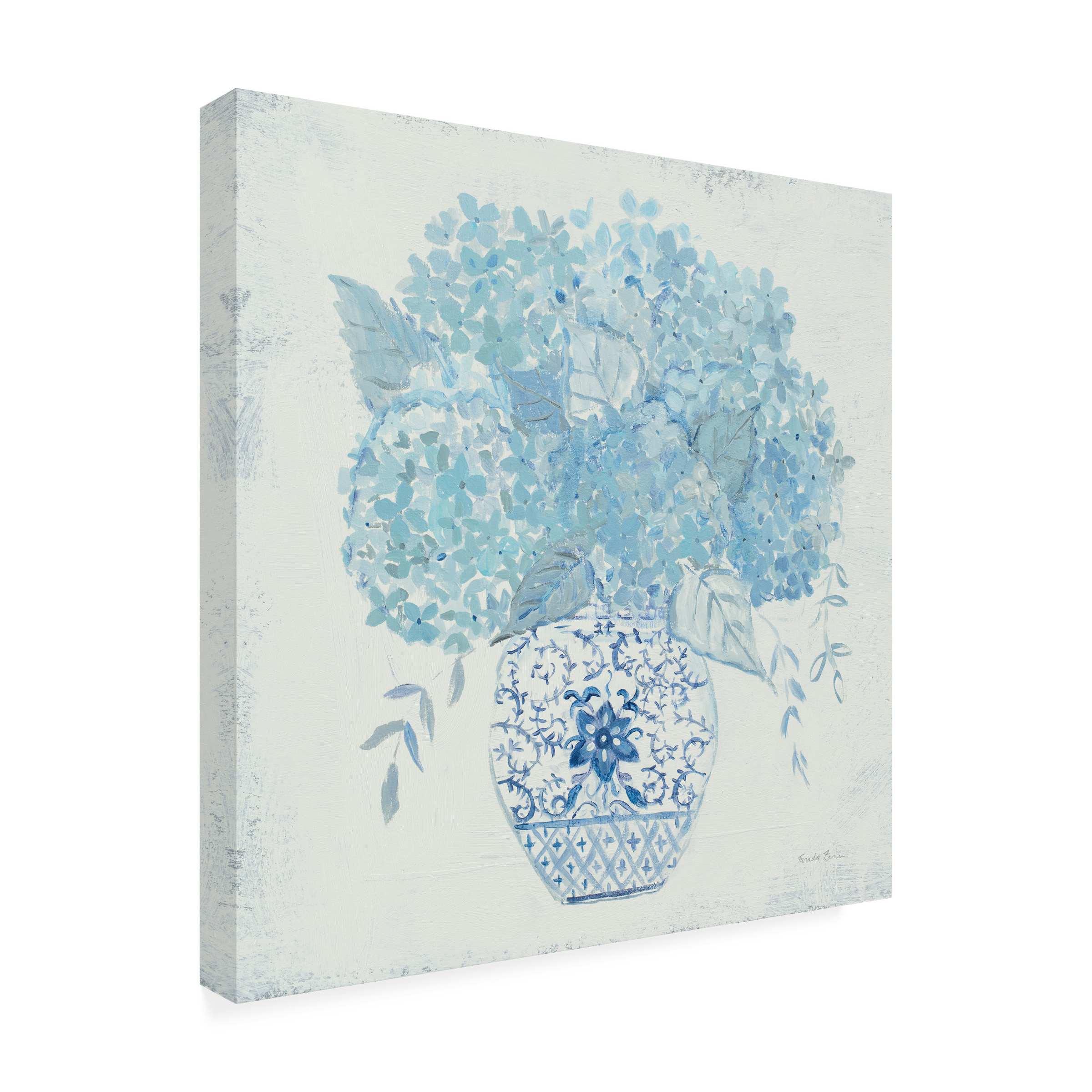 Trademark Fine Art 'Hydrangea Fun' Canvas Art by Farida Zaman