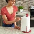 thumbnail image 6 of Home Basics Cast Iron Fleur De Lis Paper Towel Holder, Red, 6 of 6