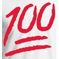 thumbnail image 2 of Keep it 100 Emoji Red Logo T-Shirt Funny Shirts, 2 of 4