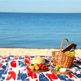 thumbnail image 3 of Tirrinia Extra-Large Waterproof Picnic Blanket, Portable Beach Mat for Family,  USA Stars, 70'' x 80'', 3 of 8