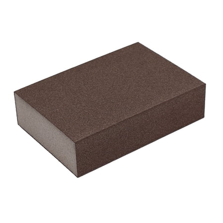 Unique Bargains 100mmx70mmx25mm 600 Grits Sponges Sanding Block Grinding Polishing Tool