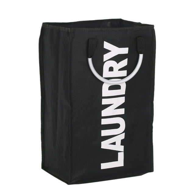 Bolsa de lavandería plegable práctico Lavado de ropa sucia Cesta de lavandería Bolsa de almacenamien Tomshoo Negro