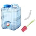 thumbnail image 2 of Contenedor de agua con grifo, jarra de almacenamiento de agua con asa de transporte, tanque de agua, contenedor de agua potable para senderismo, Con manguera, 2 of 8