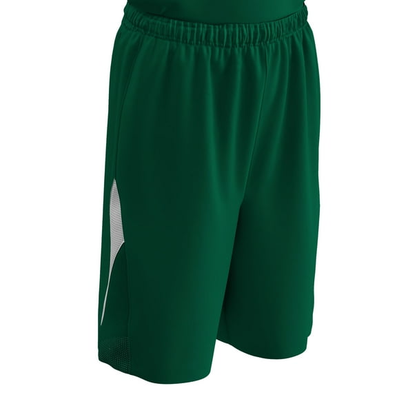 Champro Pivot Reversible Basketball Short Forest Green and White