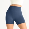 thumbnail image 6 of Leey-World Biker Shorts 4'' - High Waisted Booty Workout Volleyball Yoga Womens Spandex(Navy,M), 6 of 9