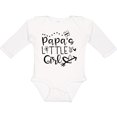 thumbnail image 3 of Inktastic Papa's Little Girl with Hearts Flower and Butterfly Girls Long Sleeve Baby Bodysuit, 3 of 5